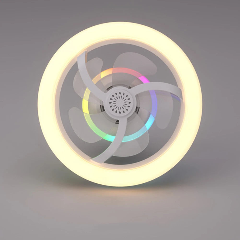 360 ° Rotating RGB Ceiling Fan Light 50W